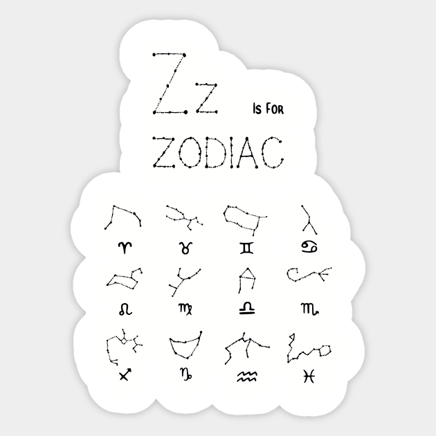 Punk Witch Zodiac Shirt Sticker by prettyinpunk